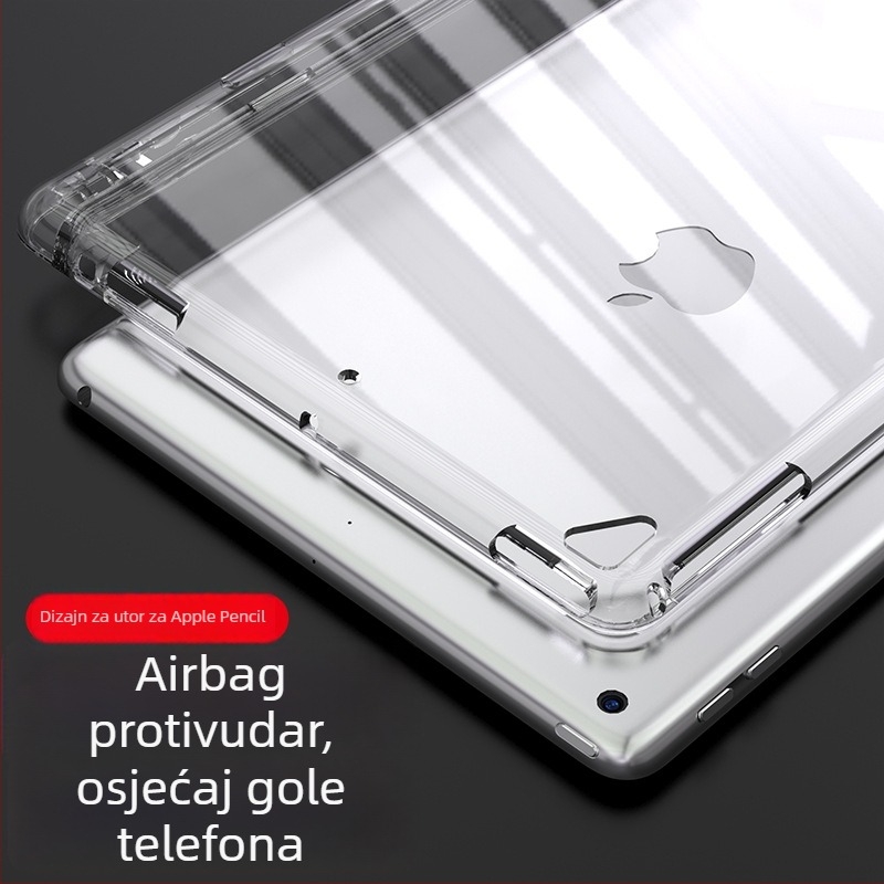 Zaštitna maska za Apple iPad s pretincem za olovku, TPU, cjelovita zaštita, otporna na udarce, habanje i padove, izrada zagrijanim savijanjem