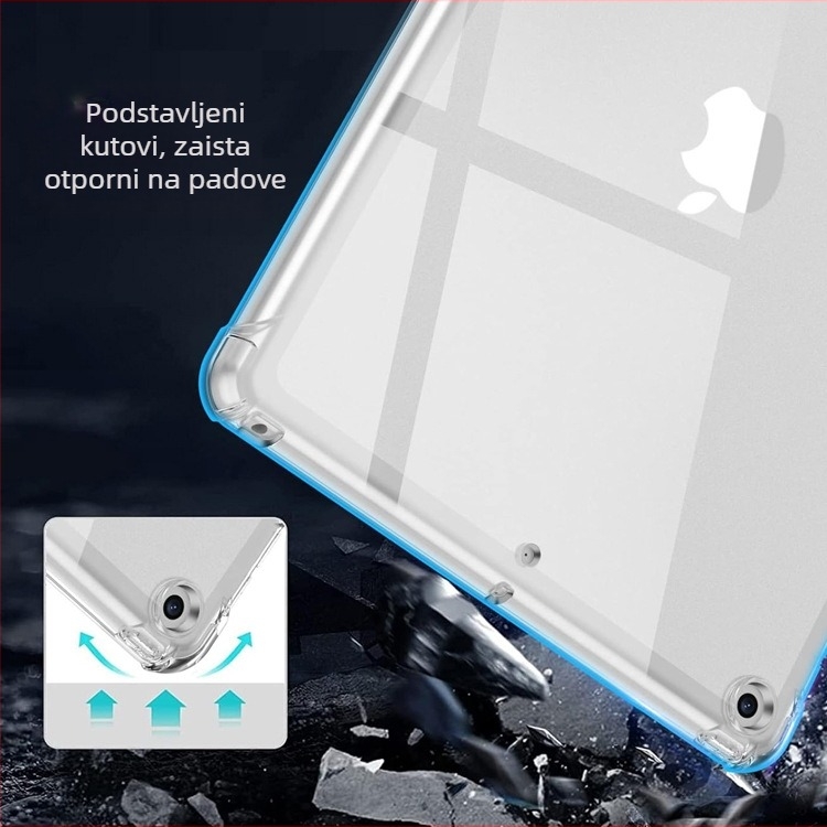 Prozirno TPU kućište za tablete Xiaomi i Huawei, zaštita od padova u četiri kuta, model 2025