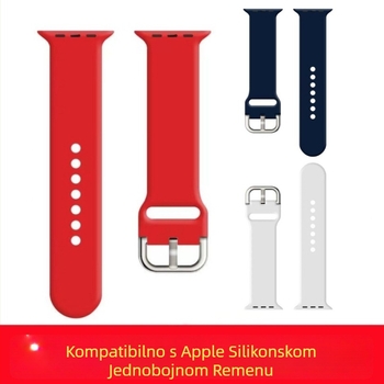NM silikonska narukvica za Apple Watch — kompatibilna s Apple Watch, moderan stil, kopča
