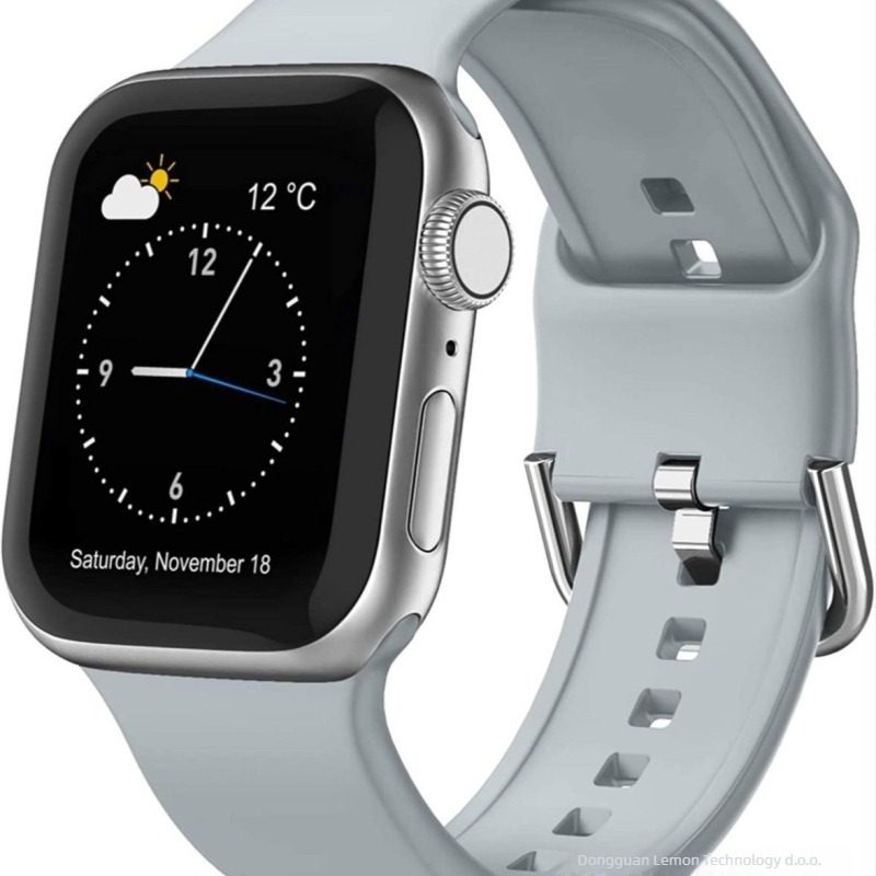 NM silikonska narukvica za Apple Watch — kompatibilna s Apple Watch, moderan stil, kopča