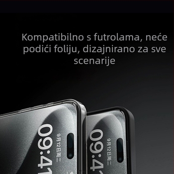 Cosin kaljeno staklo zaštitnik zaslona za iPhone 14 Plus i iPhone 13 Pro Max — potpuno pokriće zaslona, zaštita od padova, anti-odsjaj, anti otisci prstiju, HD