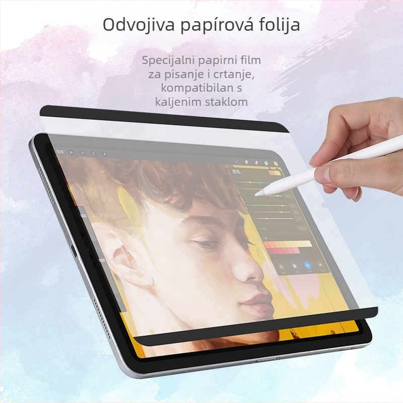 Kimcrown magnetska zaštita zaslona za iPad s papirnatim izgledom, matni PET prednji film