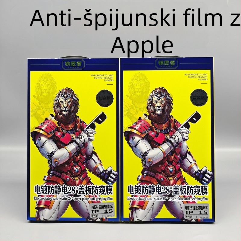 Blacksmith staklena zaštita zaslona s anti-peep značajkom za Apple iPhone