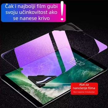 Zaštitno staklo zaslona za iPad Air 5 – potpuno pokriće, HD, anti otisci prstiju, anti plavo svjetlo