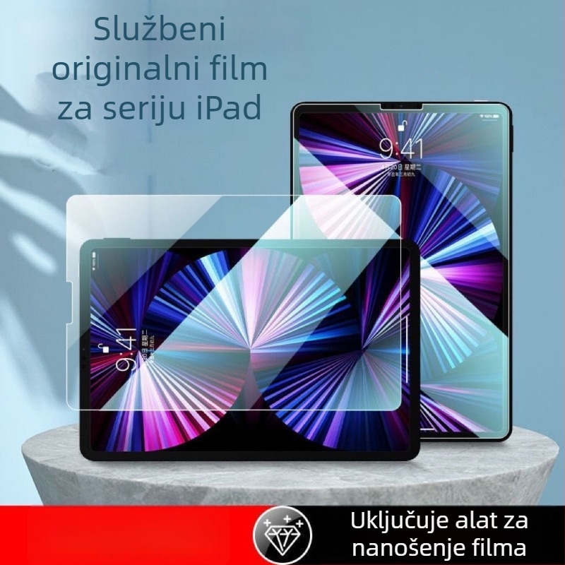 Zaštitno staklo zaslona za iPad Air 5 – potpuno pokriće, HD, anti otisci prstiju, anti plavo svjetlo