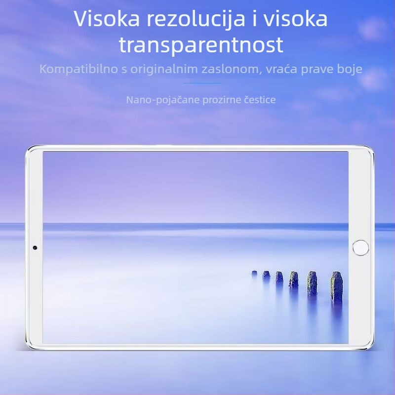 Zaštitno staklo zaslona za iPad Air 5 – potpuno pokriće, HD, anti otisci prstiju, anti plavo svjetlo