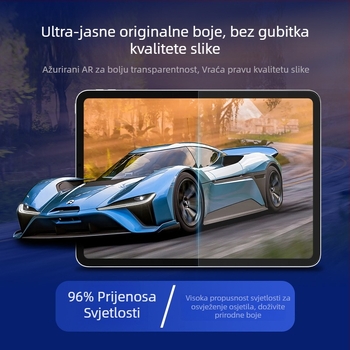 Zaštitni film za zaslon Apple iPad 12,9 inča – PET film, frontalni film, HD jasnoća, antibakterijski, otisci prstiju