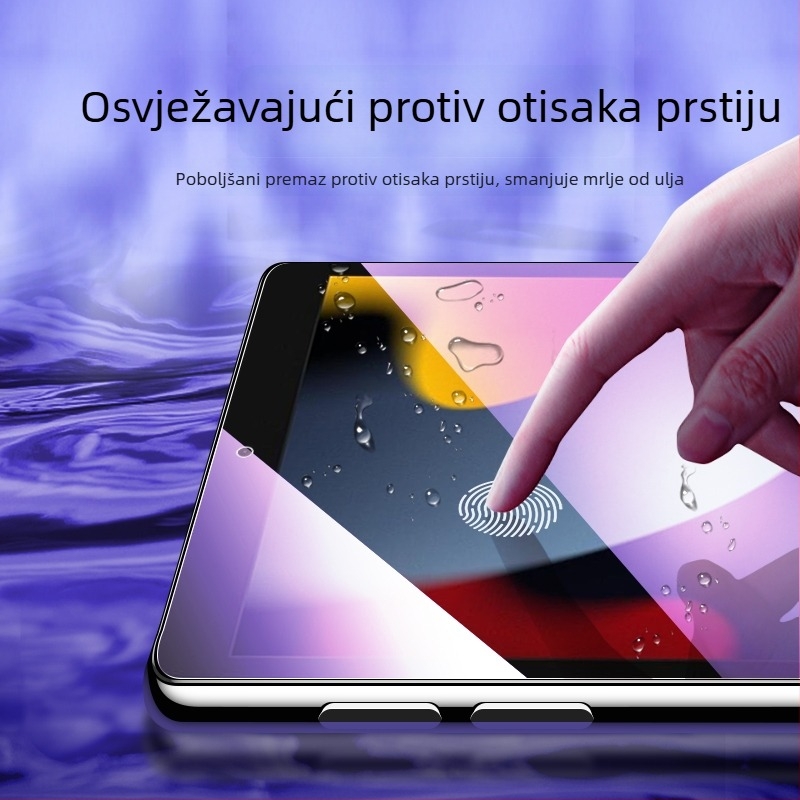 VIP stakleni zaštitnik zaslona za iPad 10,2 inča - kompatibilan s iPad 2021, iPad Air 5 (2022) iPad mini 5/6 - potpuno prekrivanje