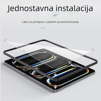 Kaljeno staklo zaštitnik zaslona za iPad Air 7 – HD jasnoća, otporan na ogrebotine, otporan na otiske prstiju, prednje staklo, staklo s visokim udjelom aluminija