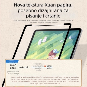 Otklonjiva zaštitna folija za ekran s teksturom papira za Apple iPad Air (6. i 7. generacija), magnetsko pričvršćivanje, kompatibilno s A17 Pro M4/M5 iPad 11. generacije