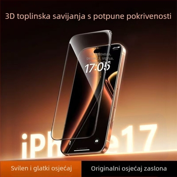 Za iPhone 17 seriju: zaštitno staklo za cijeli zaslon, privatnost, antišpijun, antiotisak prstiju, anti-plava svjetlost, HD, otporno na prašinu