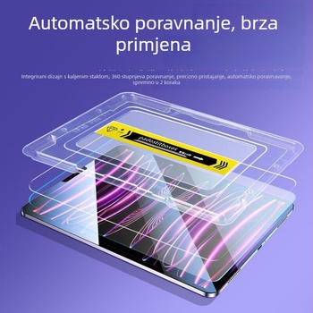 Kovana staklena zaštita zaslona za iPad Air 7, iPad Pro 11 inča, iPad (11 inča) i iPad Mini 6/7 — cijeli zaslon, Back Film, Anti-Fingerprint, Anti-Blue Light