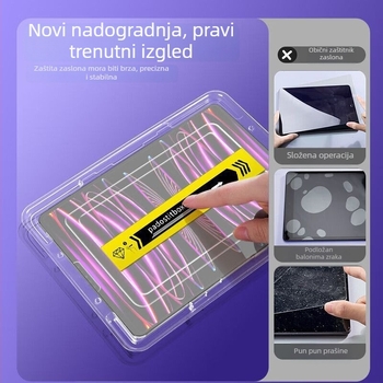 Kovana staklena zaštita zaslona za iPad Air 7, iPad Pro 11 inča, iPad (11 inča) i iPad Mini 6/7 — cijeli zaslon, Back Film, Anti-Fingerprint, Anti-Blue Light