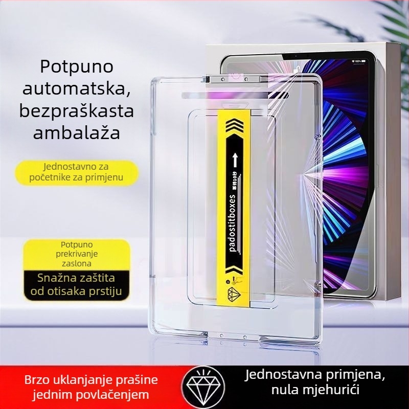 Kovana staklena zaštita zaslona za iPad Air 7, iPad Pro 11 inča, iPad (11 inča) i iPad Mini 6/7 — cijeli zaslon, Back Film, Anti-Fingerprint, Anti-Blue Light