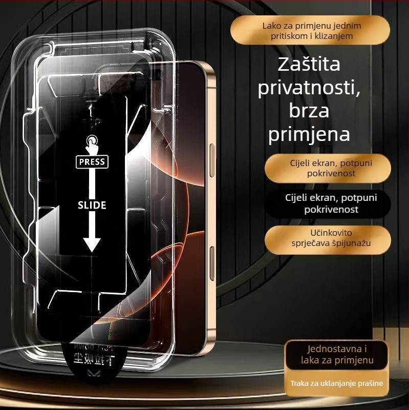 Kaljeno staklo zaštitnik zaslona za Apple – puni zaslon, HD jasnoća, prednji film
