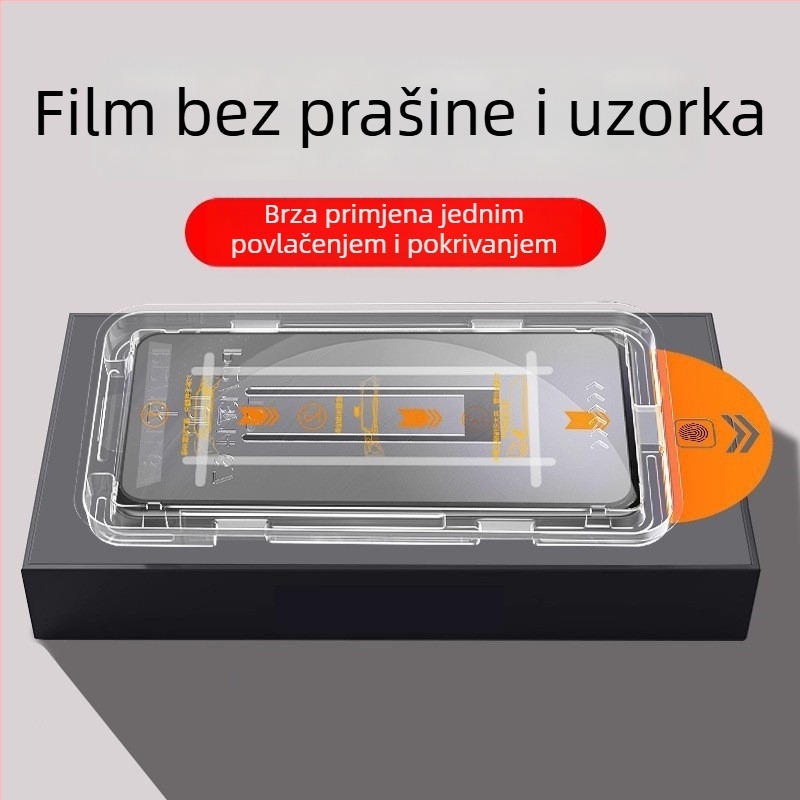 Kaljeno staklo zaštitnik zaslona za Apple – puni zaslon, HD jasnoća, prednji film