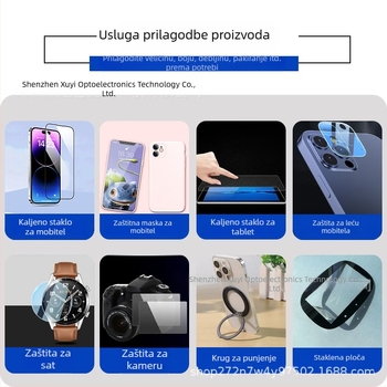 360° zaštita zaslona privatnosti za iPhone 16 Pro i 15 Pro – cijeli zaslon, kaljeno staklo, prozirna zaštita očiju
