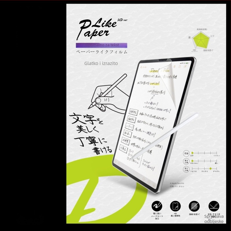 Prednji zaštitni film za ekran iPad — mat tekstura, PET materijal, otporan na otiske prstiju, kompatibilan s Apple, Shenzhen Dinasi