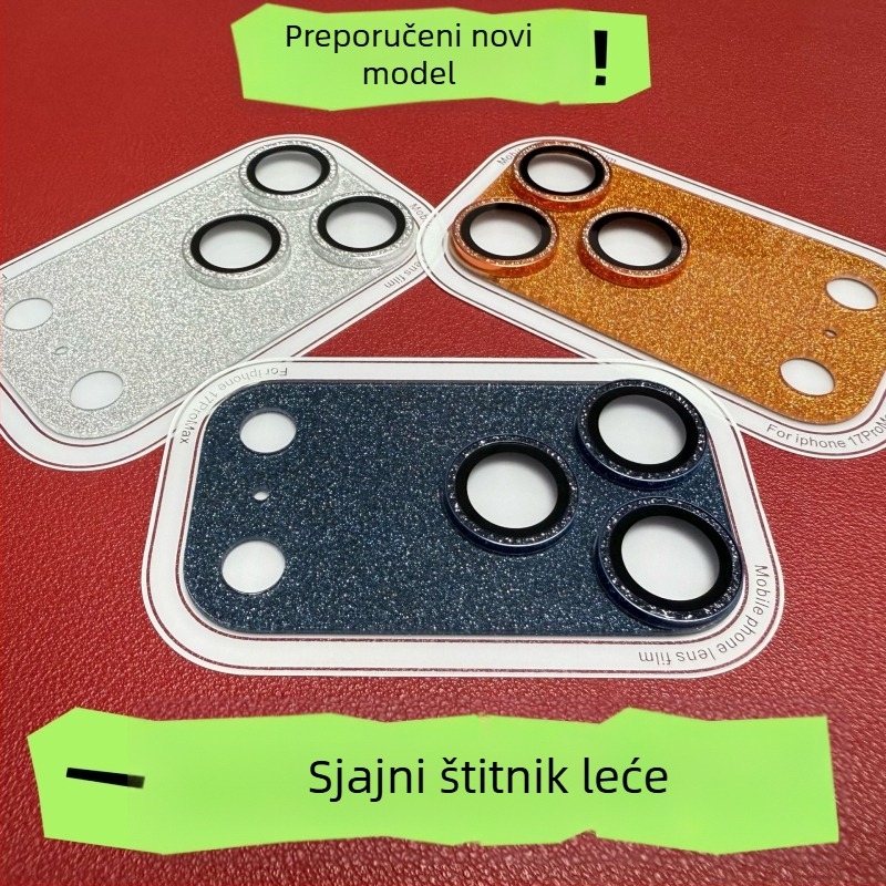 Zaštitno staklo objektiva kamere iPhonea - kaljeno staklo, film za objektiv, HD, otporno na padove, prašina