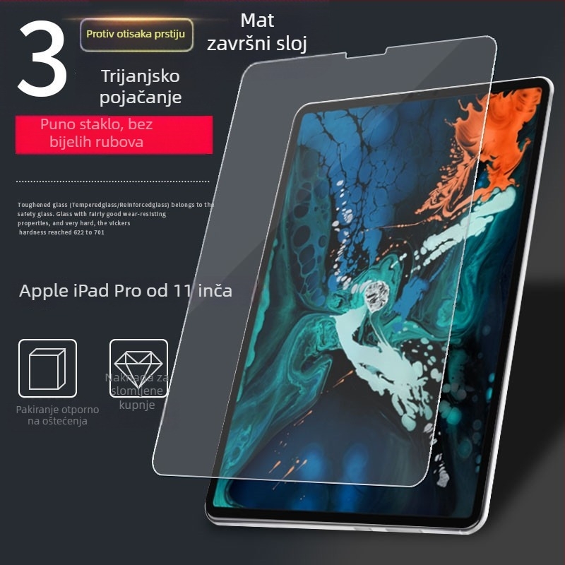 Matirano staklo zaštitnik zaslona za iPad Pro 11-inča (2024) i iPad 9.7/10.2