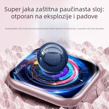 Kaljeno staklo zaštita zaslona za Apple Watch S10/S9/S8 – puna zaštita zaslona