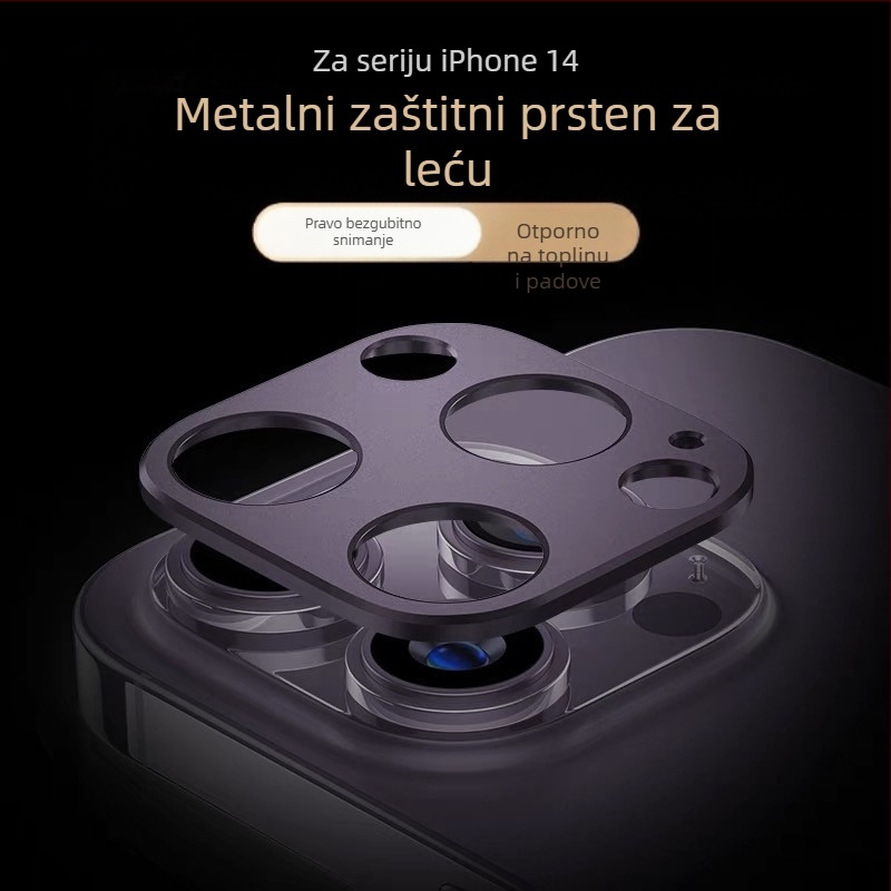 Zaštitni film za objektiv iPhone – kaljeno staklo, mat završetak, HD film