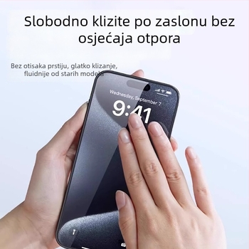 Iron Cloth 3D toplom savijanjem s potpuno ljepilnom zaštitom zaslona za iPhone 16 Pro Max, staklena zaštita