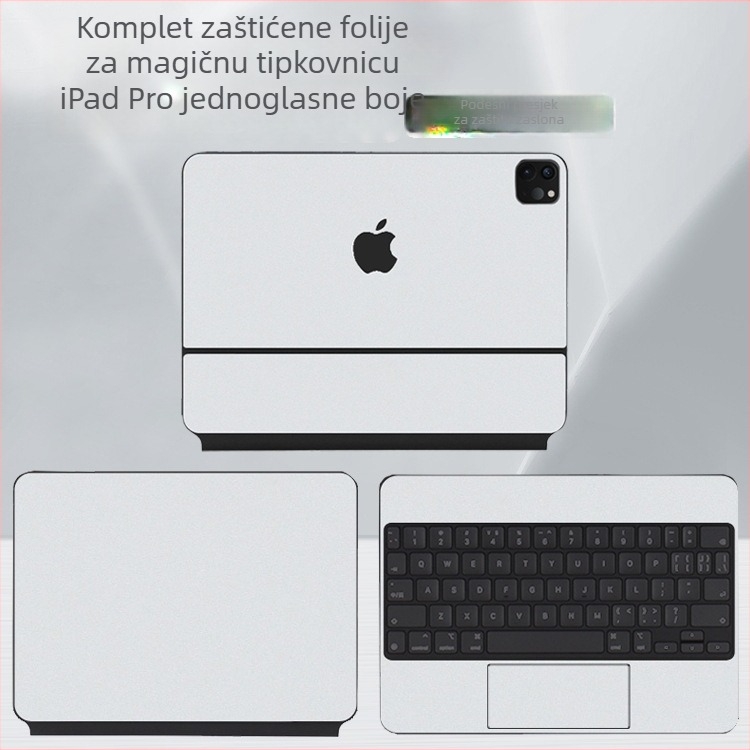 Zaštitna naljepnica Magic Keyboard za iPad Pro Air5 — Kakut PVC, stražnja folija, mat, otporna na prašinu, otisci prstiju
