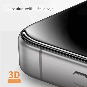 0,5 mm anti-reflektivni kaljeno staklo zaštitnik zaslona za iPhone 14 Pro Max – potpuno pokriće, mikro zakrivljeni rub