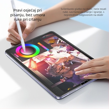 Prednja membrana, Paper-Like film za Apple iPad (Class 3A Paper Film, Frosted, HD, Antibakterijski, Anti-Fingerprint, Full Screen)