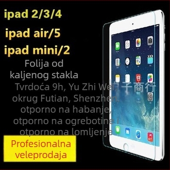 Staklena zaštita zaslona za iPad Pro 11 inča, potpuno pokriće, HD, kompatibilno s iPadom 10.2 i iPadom Air 4