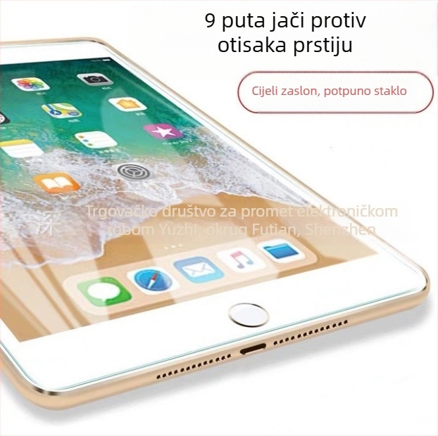 Staklena zaštita zaslona za iPad Pro 11 inča, potpuno pokriće, HD, kompatibilno s iPadom 10.2 i iPadom Air 4