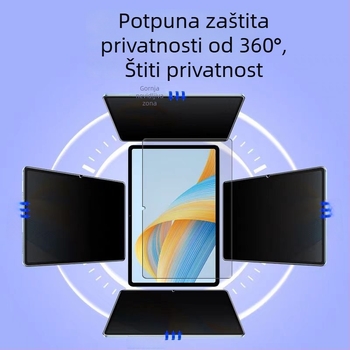 Zaštitnik zaslona s privatnosti za iPad Pro 11 inča – kaljeno staklo, prednja membrana, 360° privatnost, HD, otporan na ogrebotine