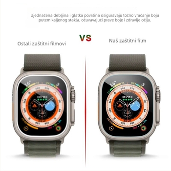 Zaštitno staklo zaslona Apple Watch Ultra 2 49mm – kaljeno staklo, prednji film, puni zaslon, visoka razlučivost, anti otisci prstiju