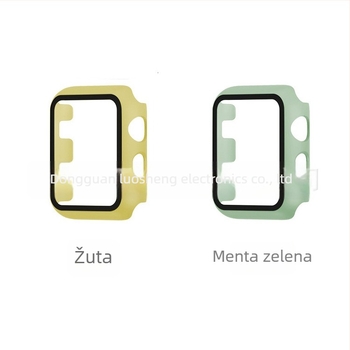 PC kućište za Apple Watch serije 1–6 s integriranom zaštitom zaslona od kaljenog stakla