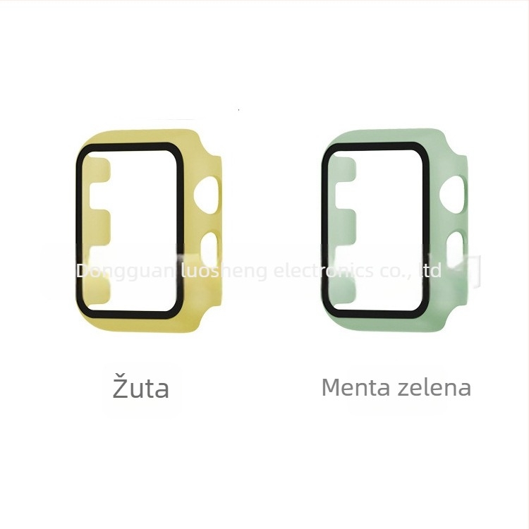 PC kućište za Apple Watch serije 1–6 s integriranom zaštitom zaslona od kaljenog stakla