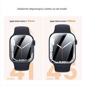 Folia za zaštitu zaslona Apple Watch, kompatibilna sa Series 6 i Series 7, PET materijal