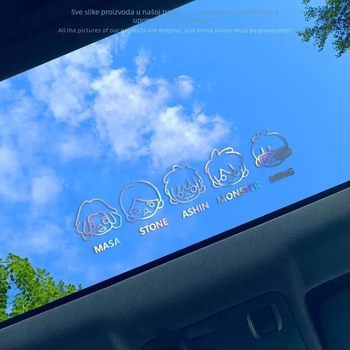 Mayday naljepnica za automobil i električni motocikl – tema benda, Born for Love, glazbeni crtani motiv, reflektirajući završni sloj