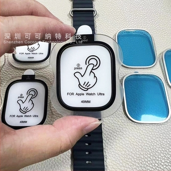 Staklo za zaštitu zaslona od kaljenog stakla za Apple Watch Ultra 2 s metalnim okvirom