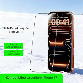 Prednje zaštitno staklo za iPhone 17 Pro Max – anti-refleksija, puna zaštita zaslona, antiotisci prstiju, anti-plavo svjetlo