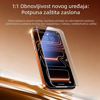 Prednje zaštitno staklo za iPhone 17 Pro Max – anti-refleksija, puna zaštita zaslona, antiotisci prstiju, anti-plavo svjetlo