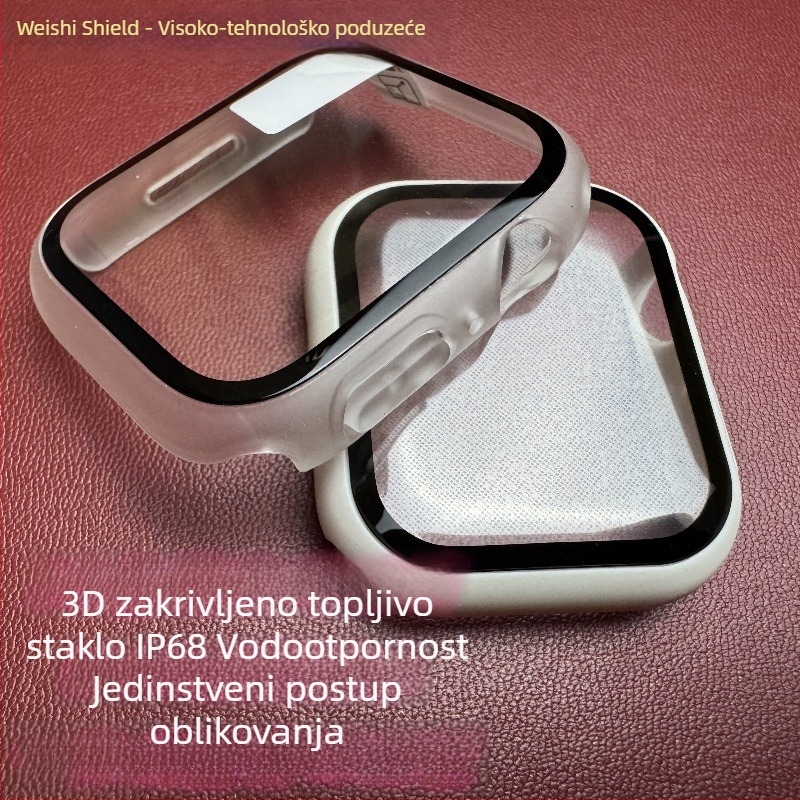 Vodootporno kućište za sat, kompatibilno s Apple 789 generacijom / iWatch S10, stakleno kućište, model Wsd 009, Guardian Shield