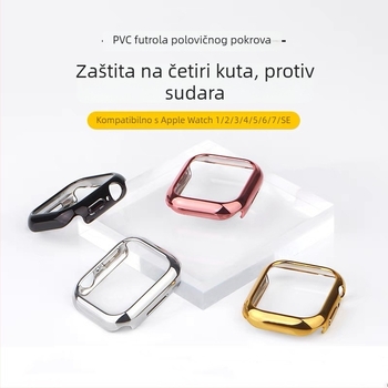 Apple Watch Series 11, elektroplatirani polukat zaštitni okvir PC, 46 mm, otporno na ogrebotine i padove (S10)
