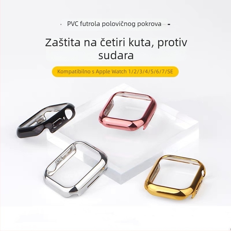 Apple Watch Series 11, elektroplatirani polukat zaštitni okvir PC, 46 mm, otporno na ogrebotine i padove (S10)