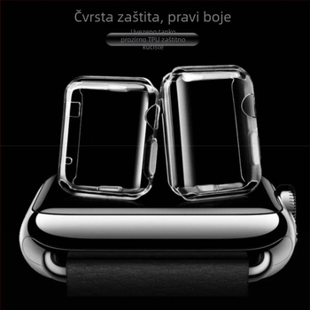 Apple Watch silikonsko kućište – potpuna zaštita zaslona, ultra-tanko, prozirno zaštitno kućište za seriju 8/9 (generacija S10)