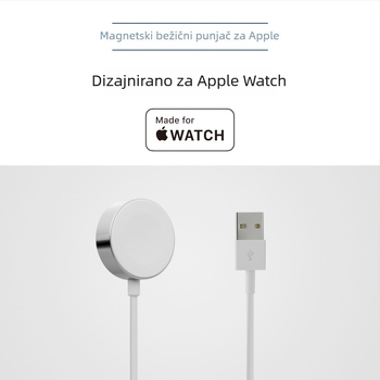 Magnetični bežični punjač za Apple Watch, MFi certificiran, kućište od aluminijske legure, izuzetno tanak, brzo punjenje 5W (QC2.0)