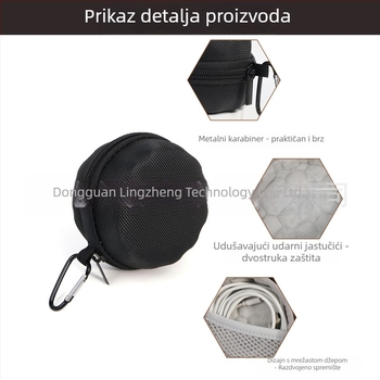 Univerzalna EVA tvrda futrola za satove, toplinski pritisk oblikovanje, otporna na udarce i kompresiju, nosivost 10 kg, za pohranu Huawei i Apple Watch data kabeli