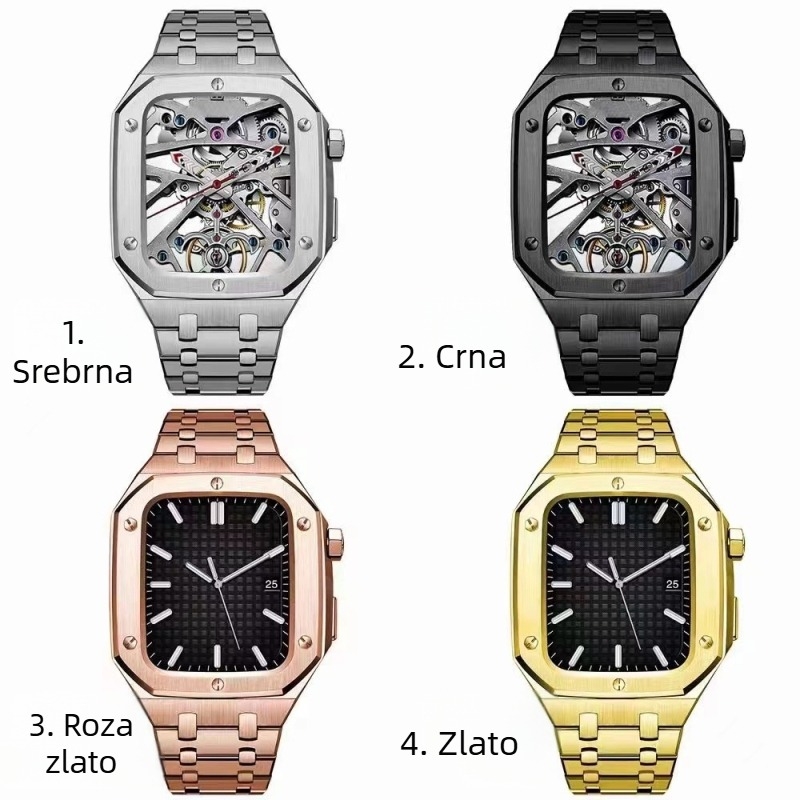 Apple Watch kućište i narukvica od nehrđajućeg čelika – cjelovita konstrukcija s pet poveznica (AP modificirano)