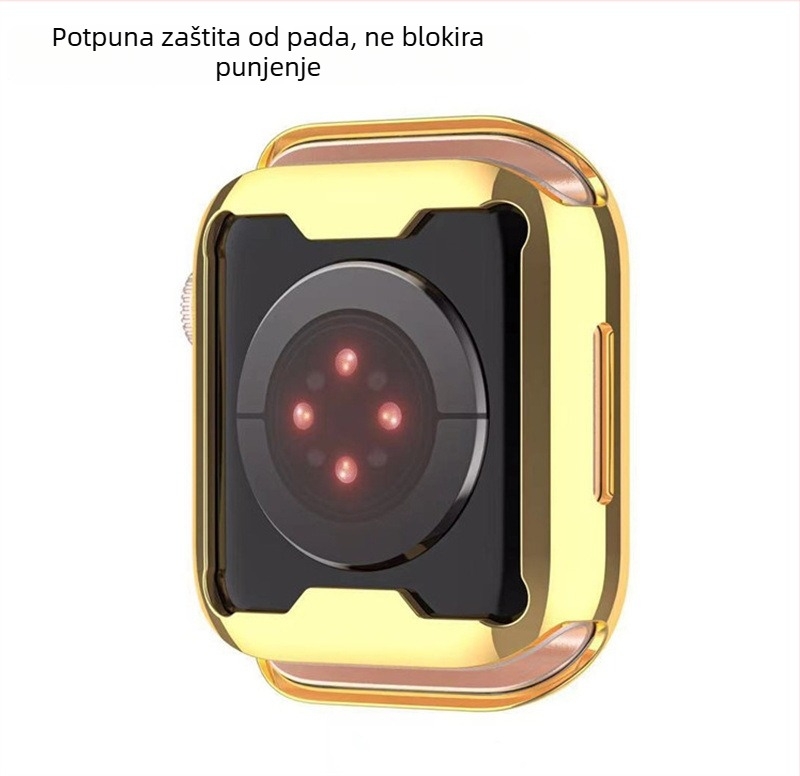 Zaštitno kućište za Apple Watch Series 7, TPU, elektroplatirani završetak, otporan na ogrebotine