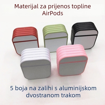 Kućište AirPods Pro za toplinski prijenos i sublimaciju, zaštitno kućište od ABS aluminija